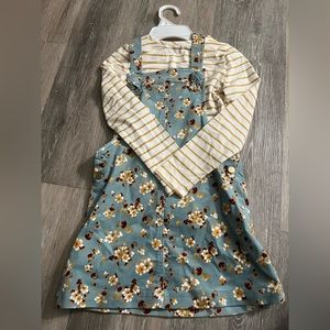 Overall dress weigh long sleeve shirt